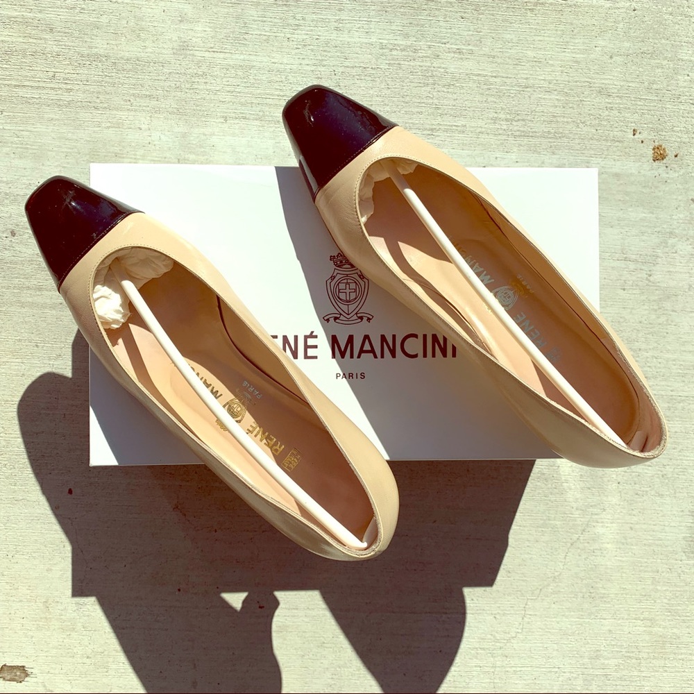 René Mancini two tone ballet flats size 7